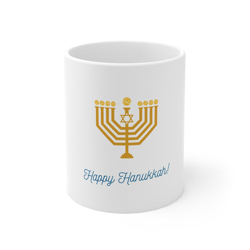 Happy Pickleball Hanukkah Mug