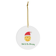 Load image into Gallery viewer, Holiday Pickleball Ornament