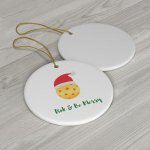 Holiday Pickleball Ornament